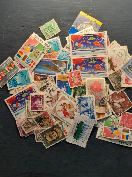 Lot of 100 Modern European Stamps – New Continental Selection - post 1960