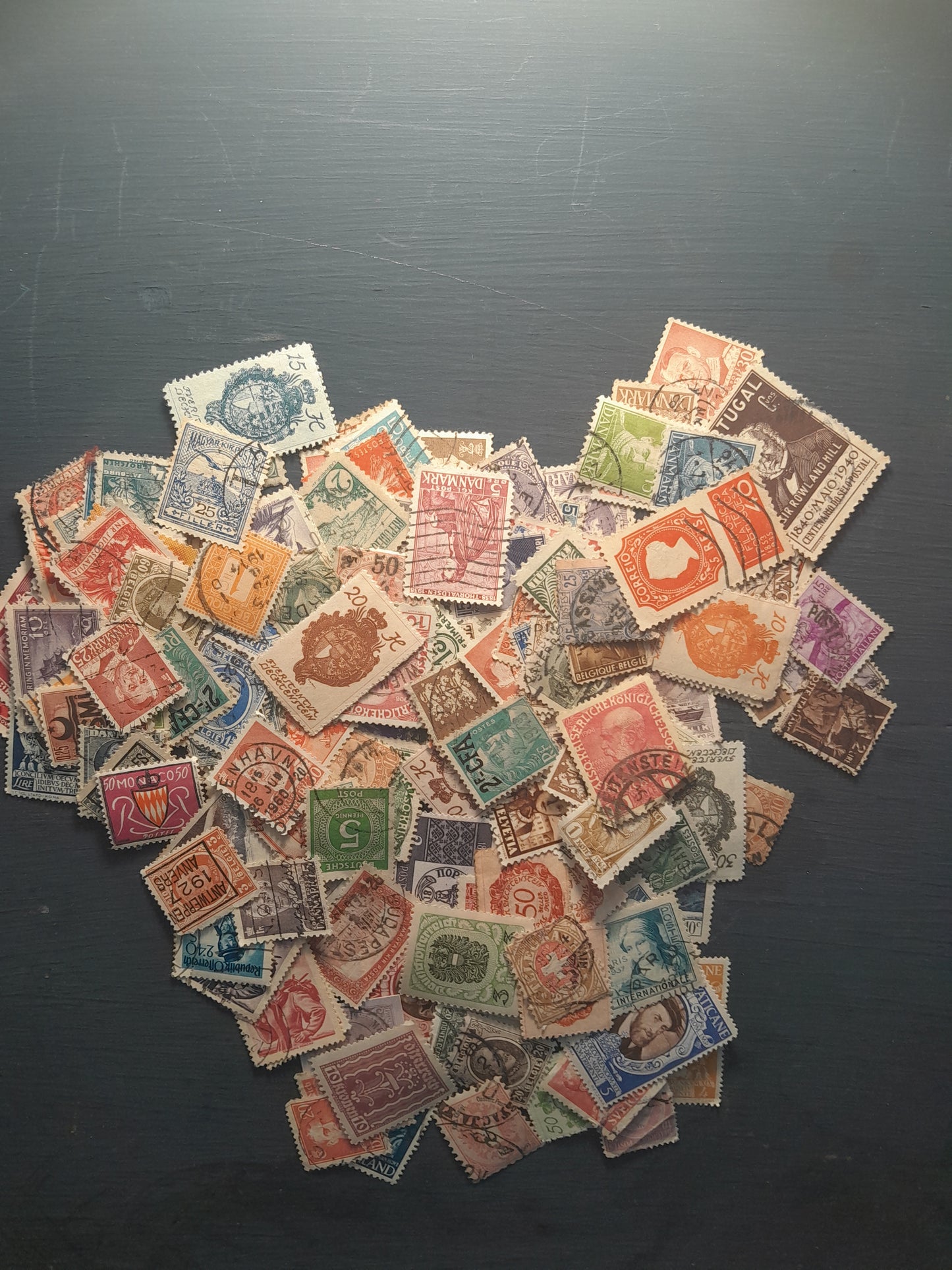 Lot of 100 Vintage European Stamps – Historical Continental Selection - Pre 1960s