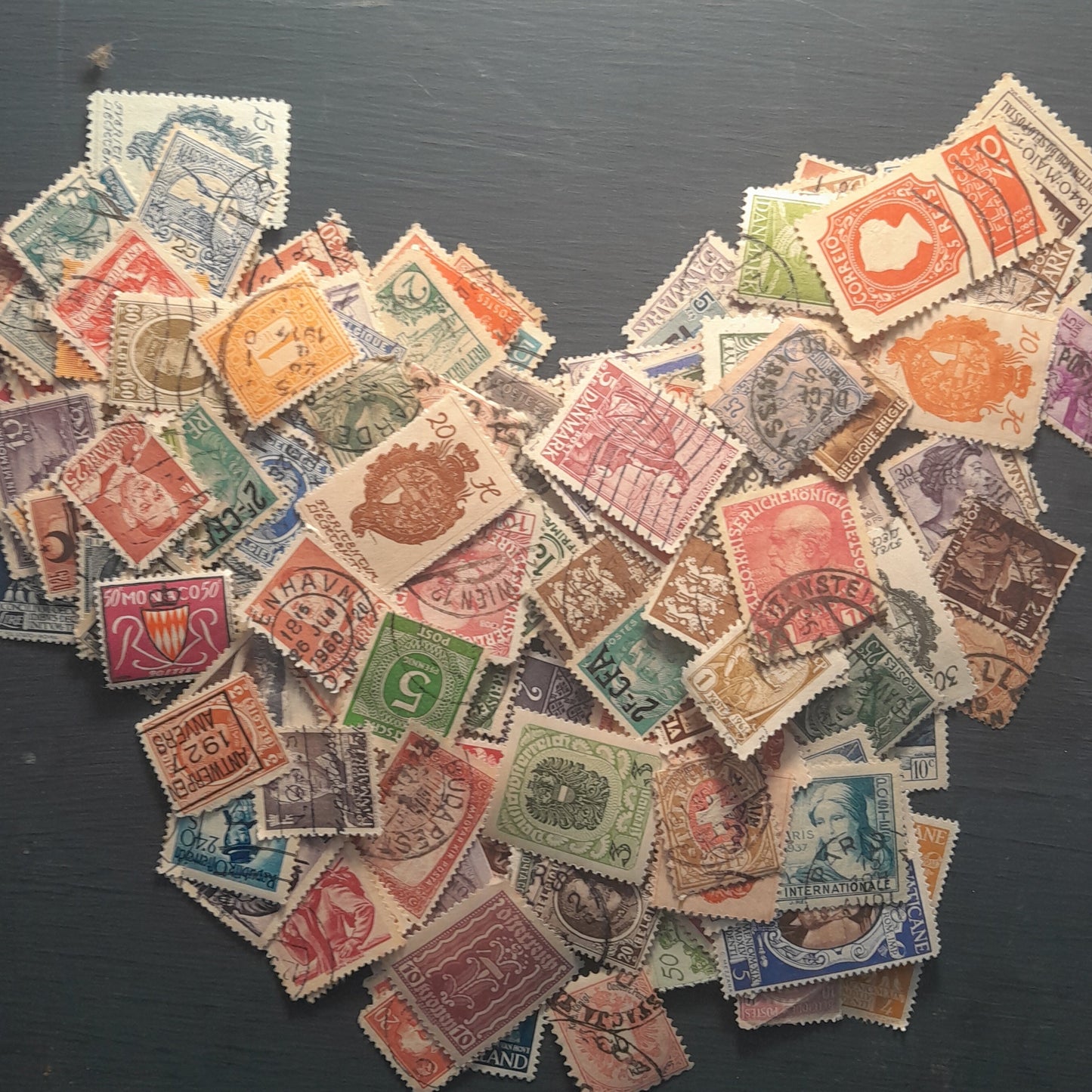 Lot of 100 Vintage European Stamps – Historical Continental Selection - Pre 1960s