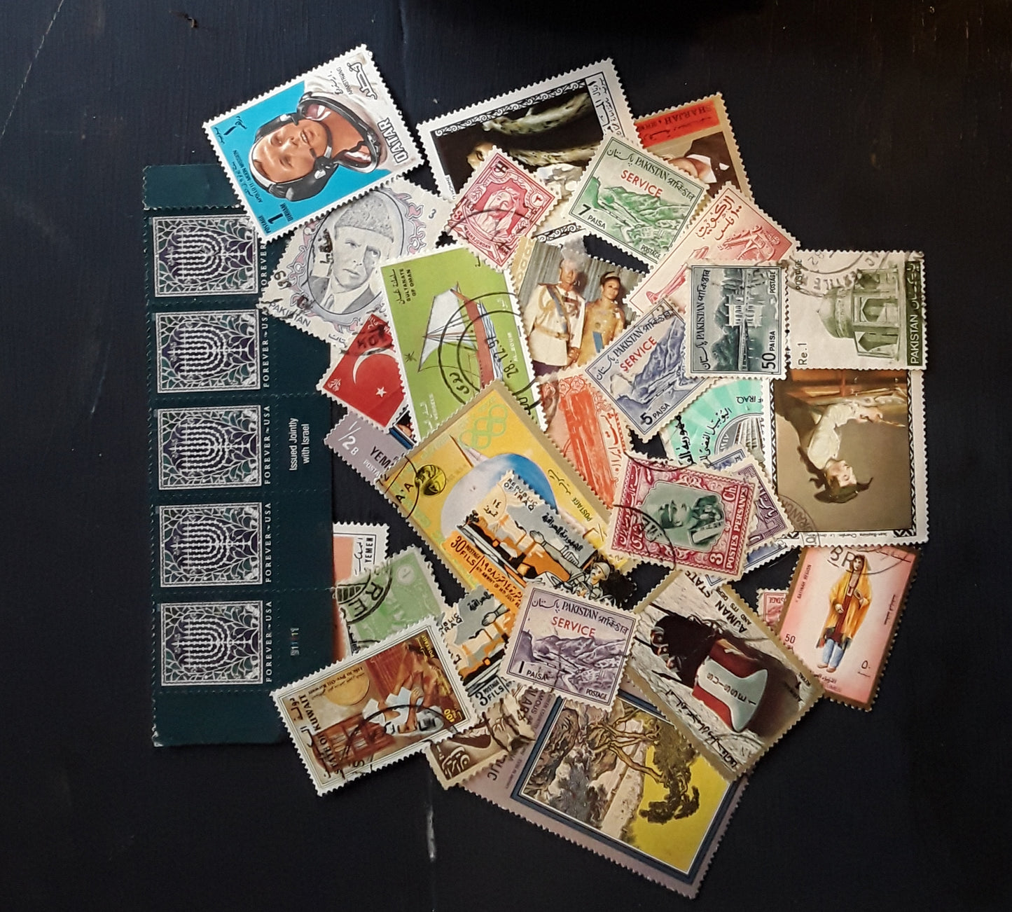 Lot of 50 Middle Eastern Stamps – Historical & Cultural Continental Selection
