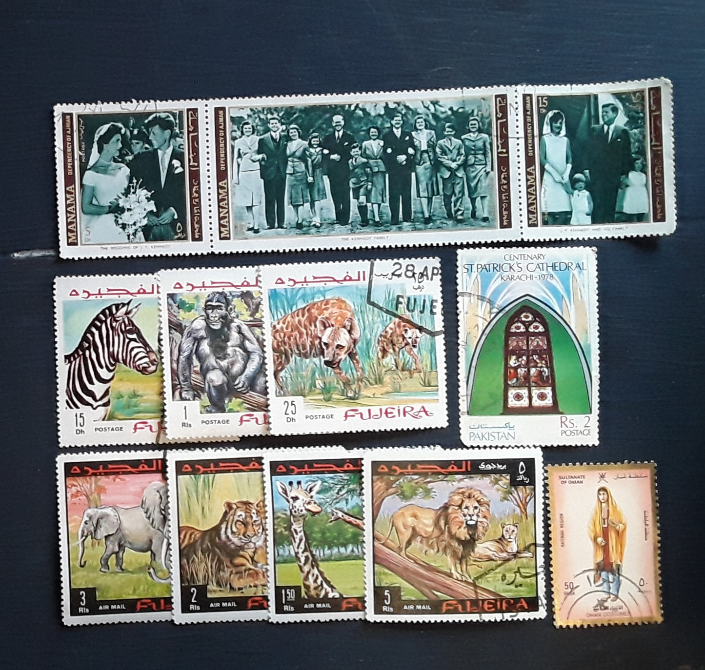 Lot of 50 Middle Eastern Stamps – Historical & Cultural Continental Selection