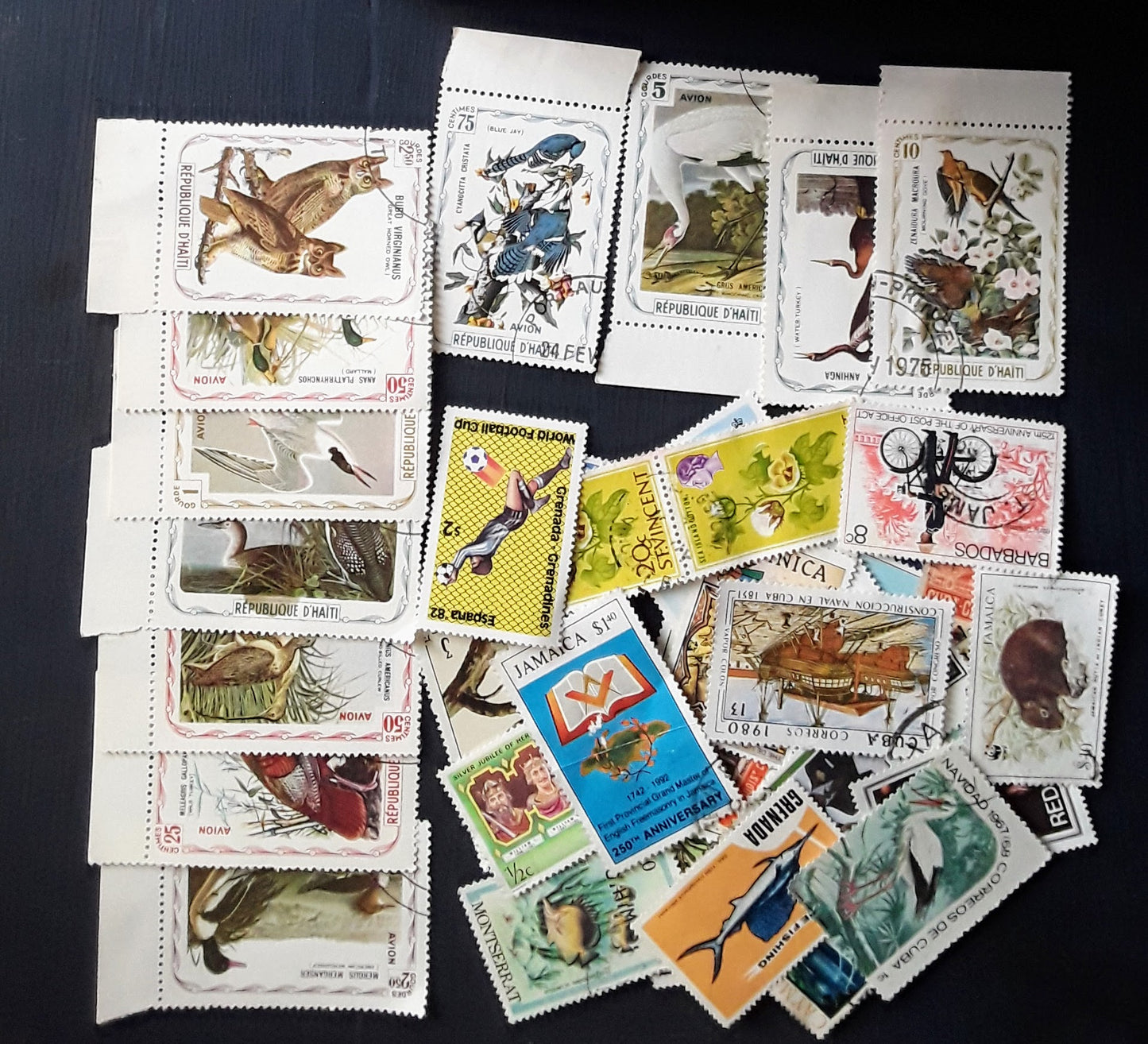 Lot Of 50 Caribbean Stamps - Vibrant And Exotic - Continental Collection