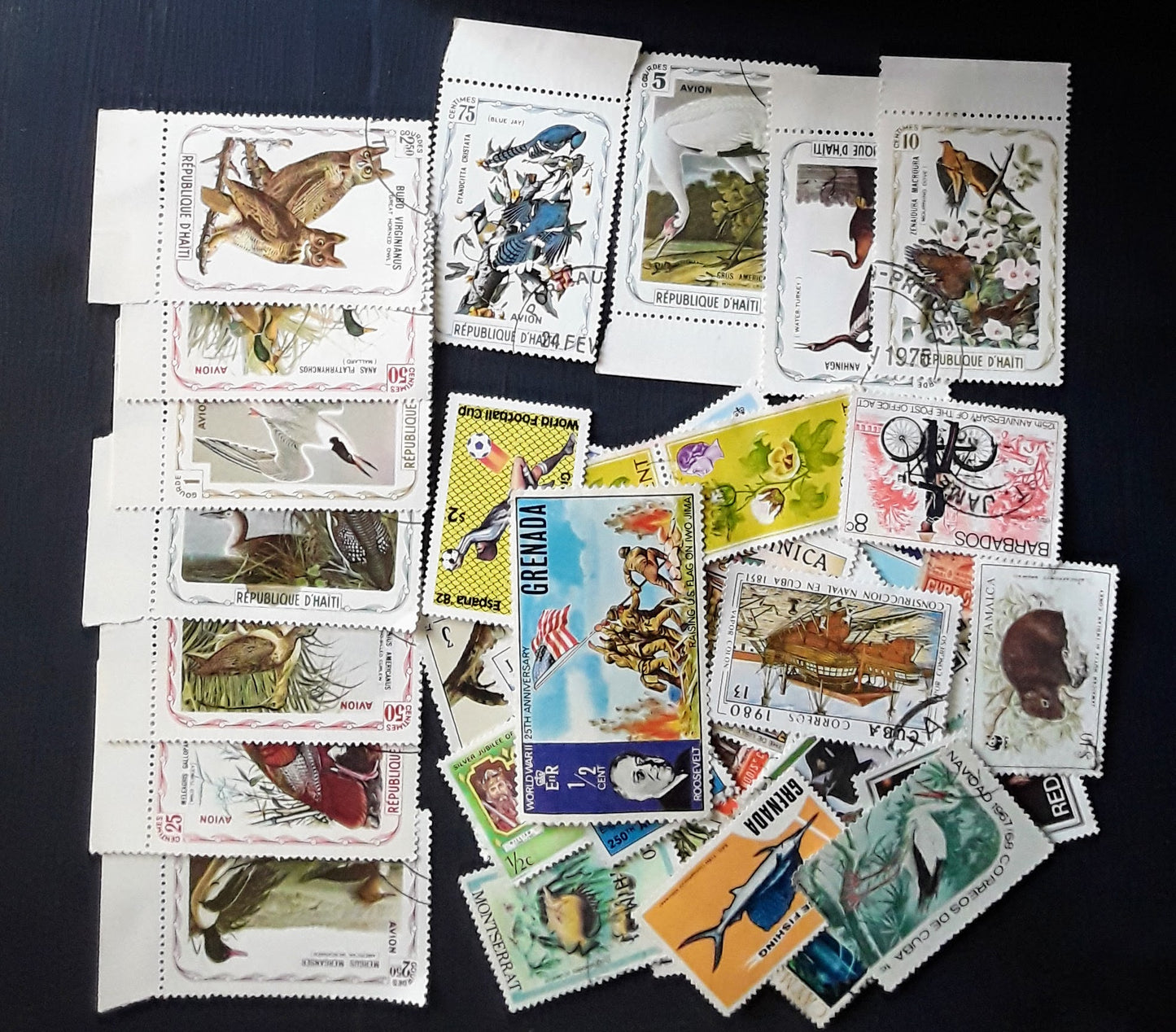 Lot Of 50 Caribbean Stamps - Vibrant And Exotic - Continental Collection