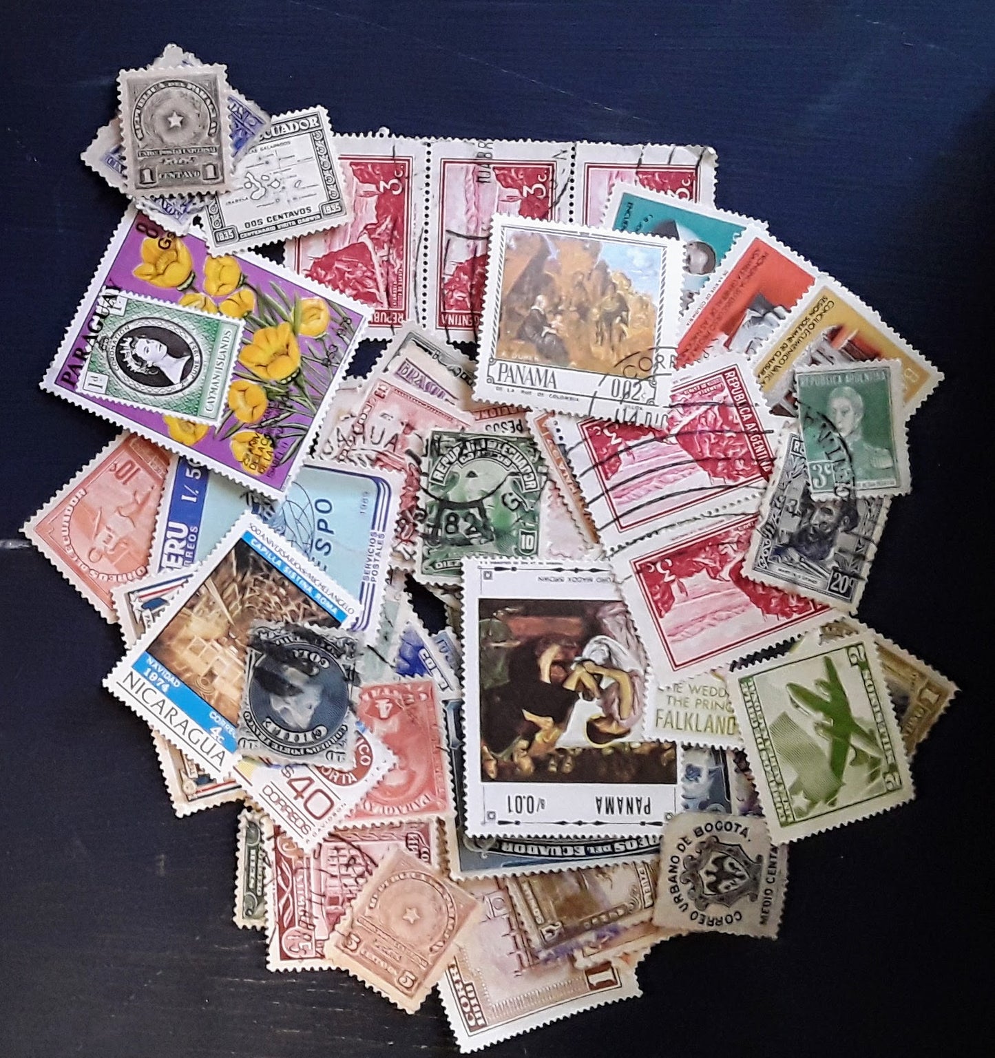 Lot Of 100 South And Central American Stamps - Diverse And Vibrant - Continental Collection