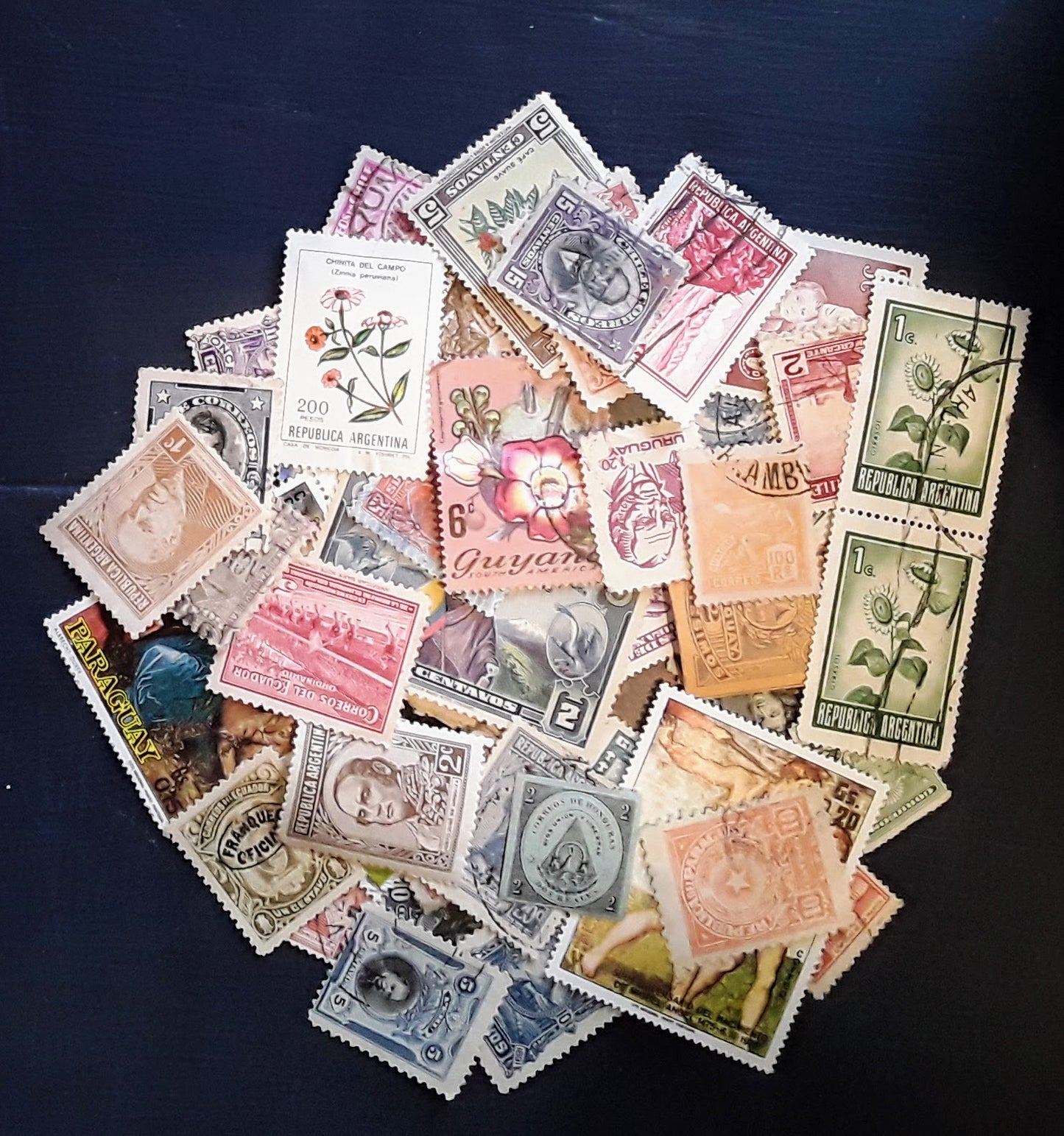 Lot Of 100 South And Central American Stamps - Diverse And Vibrant - Continental Collection