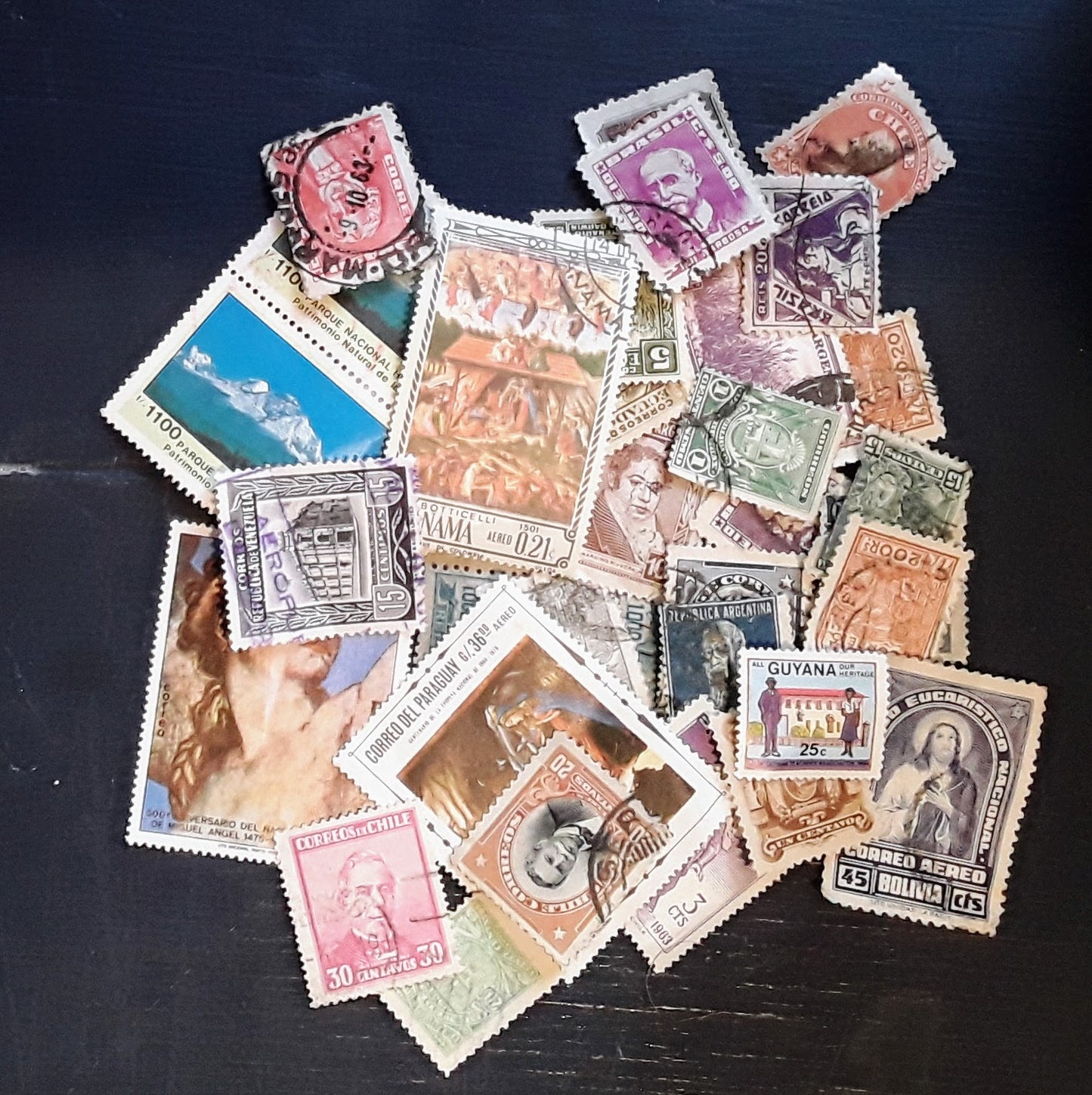 Lot Of 100 South And Central American Stamps - Diverse And Vibrant - Continental Collection