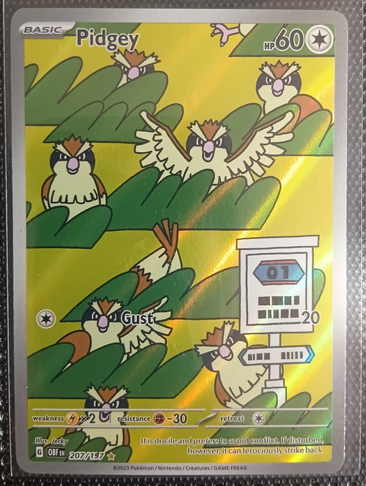 Pokemon Pidgey illistration Rare 207/197