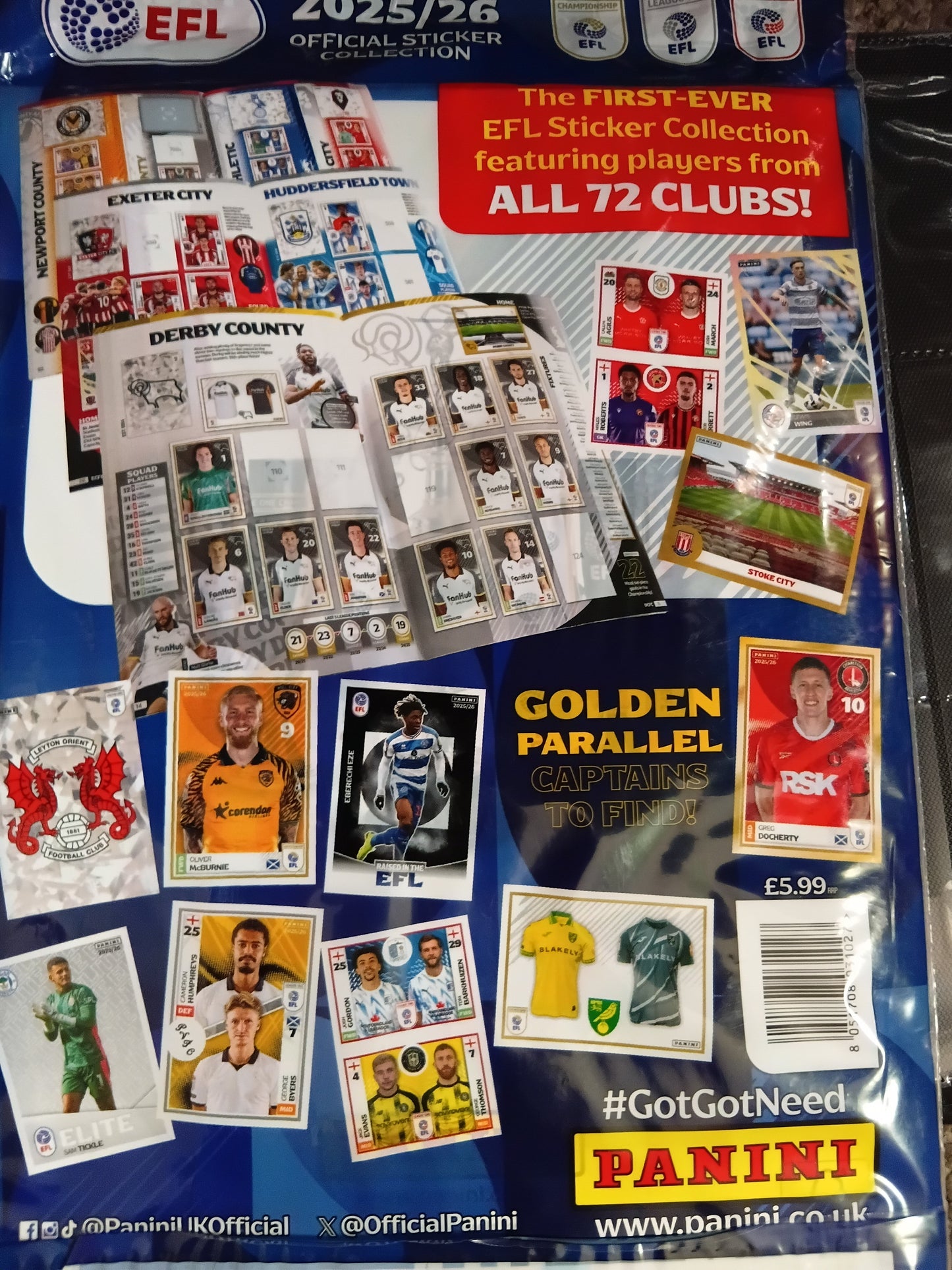 EFL card and sticker starter set