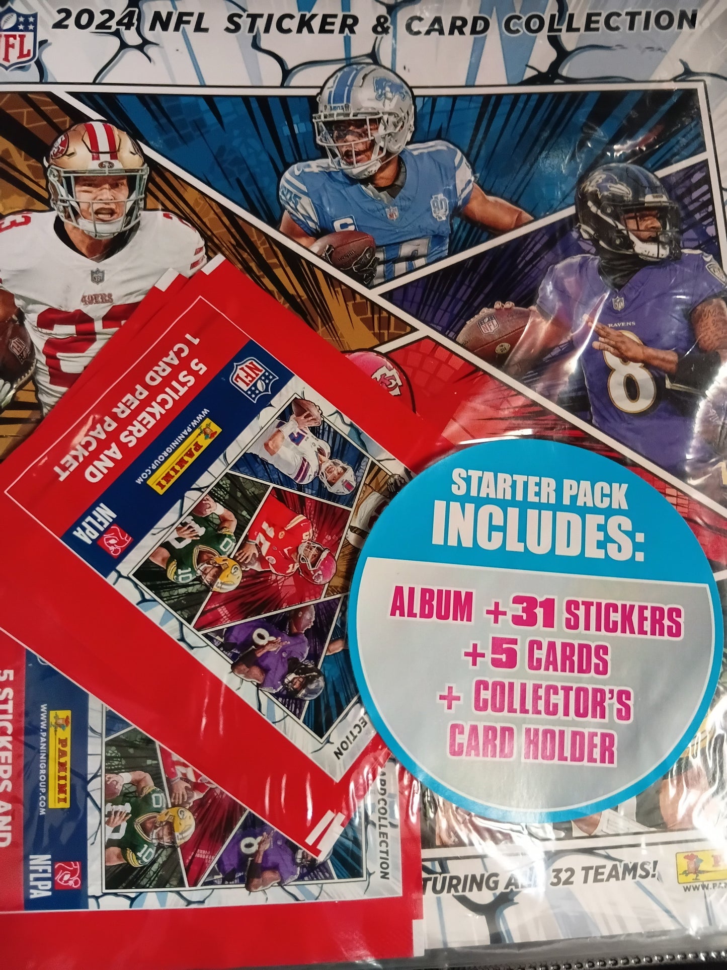 NFL Sticker And Card Collection Starter Pack