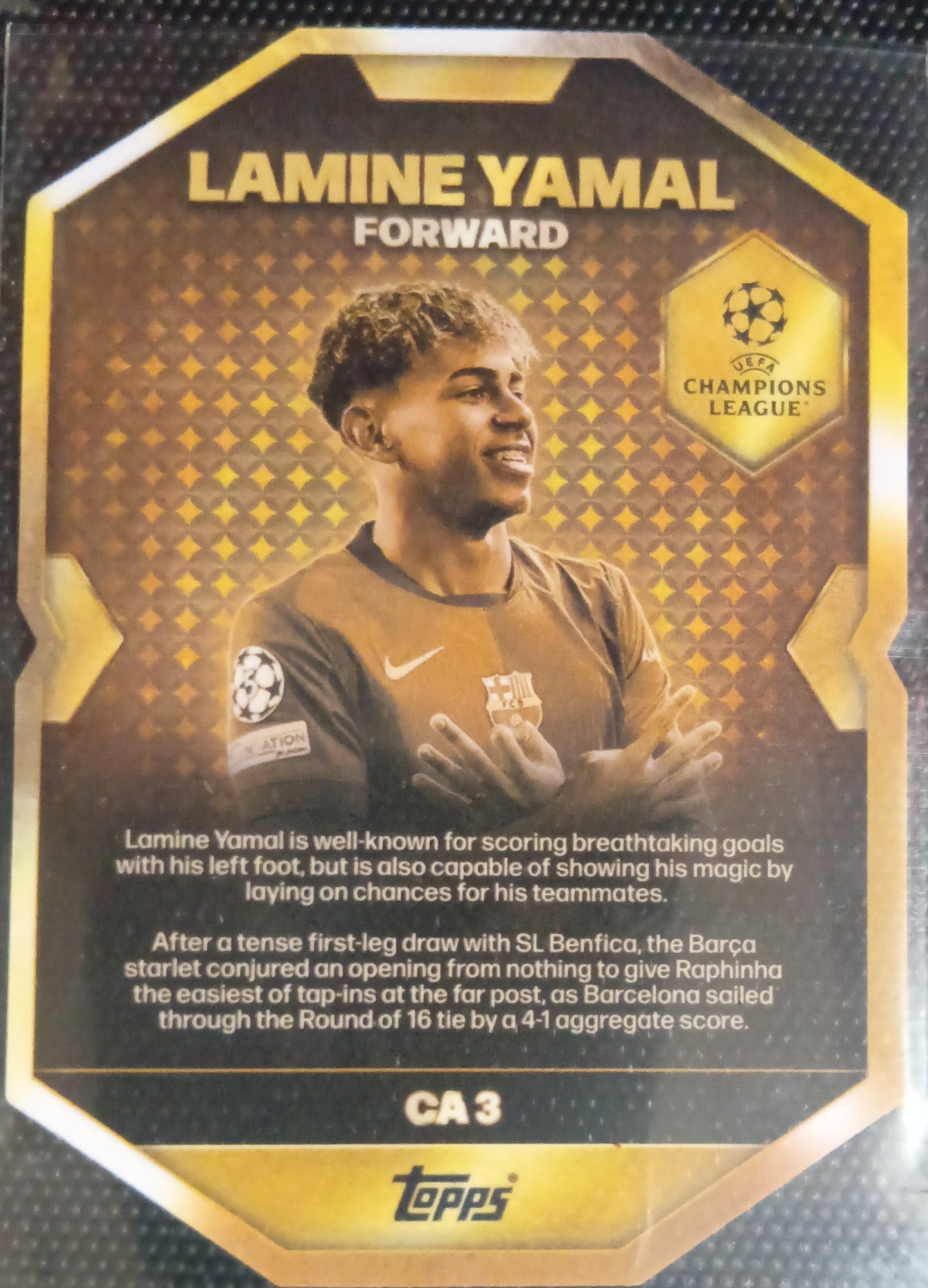 Match  Attax 25/26 Lamine yamal Chrome award card