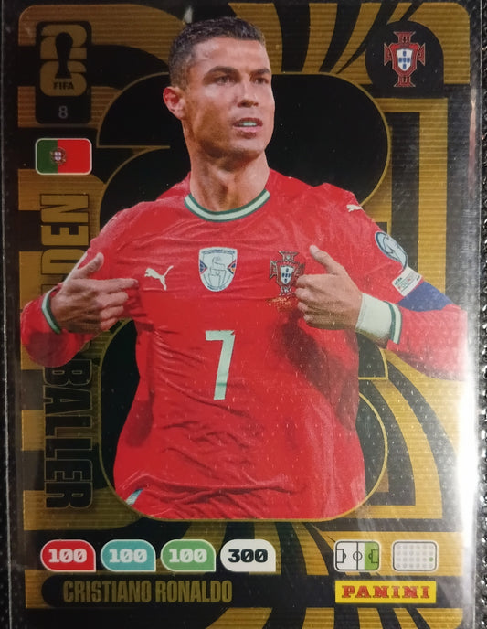 Panini world Cup 2026 Golden Baller Ronaldo