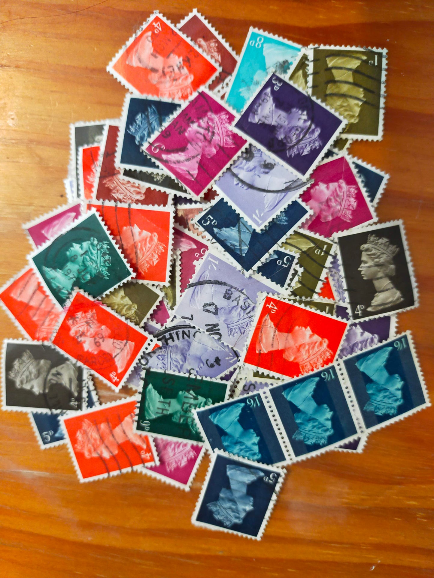 X25 1960s pre decimal UK definitive stamps