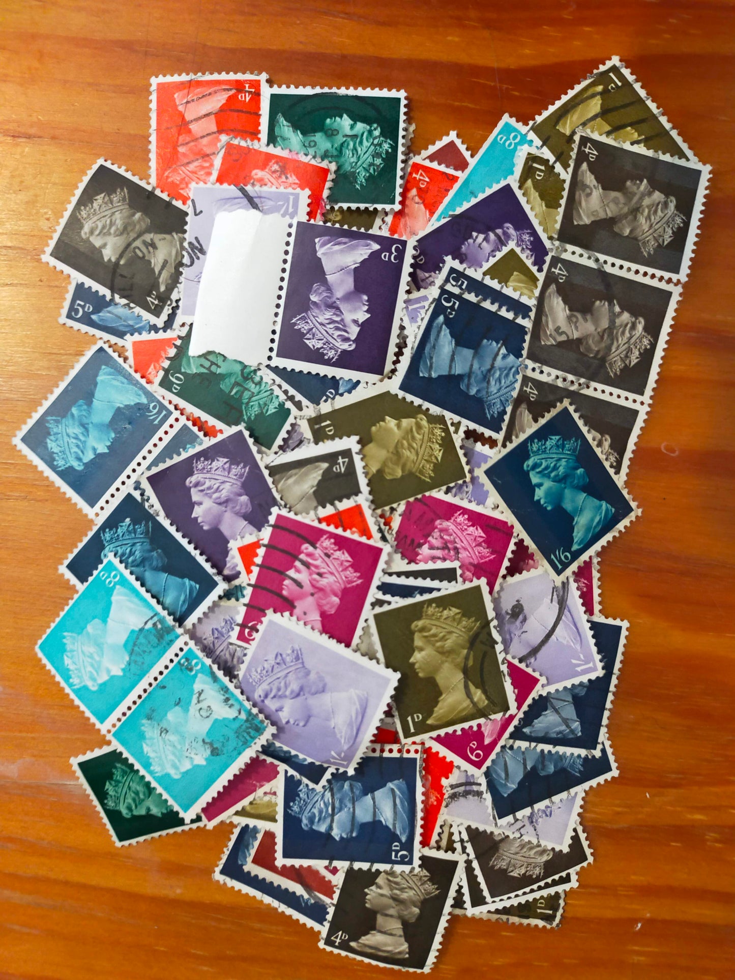 X25 1960s pre decimal UK definitive stamps