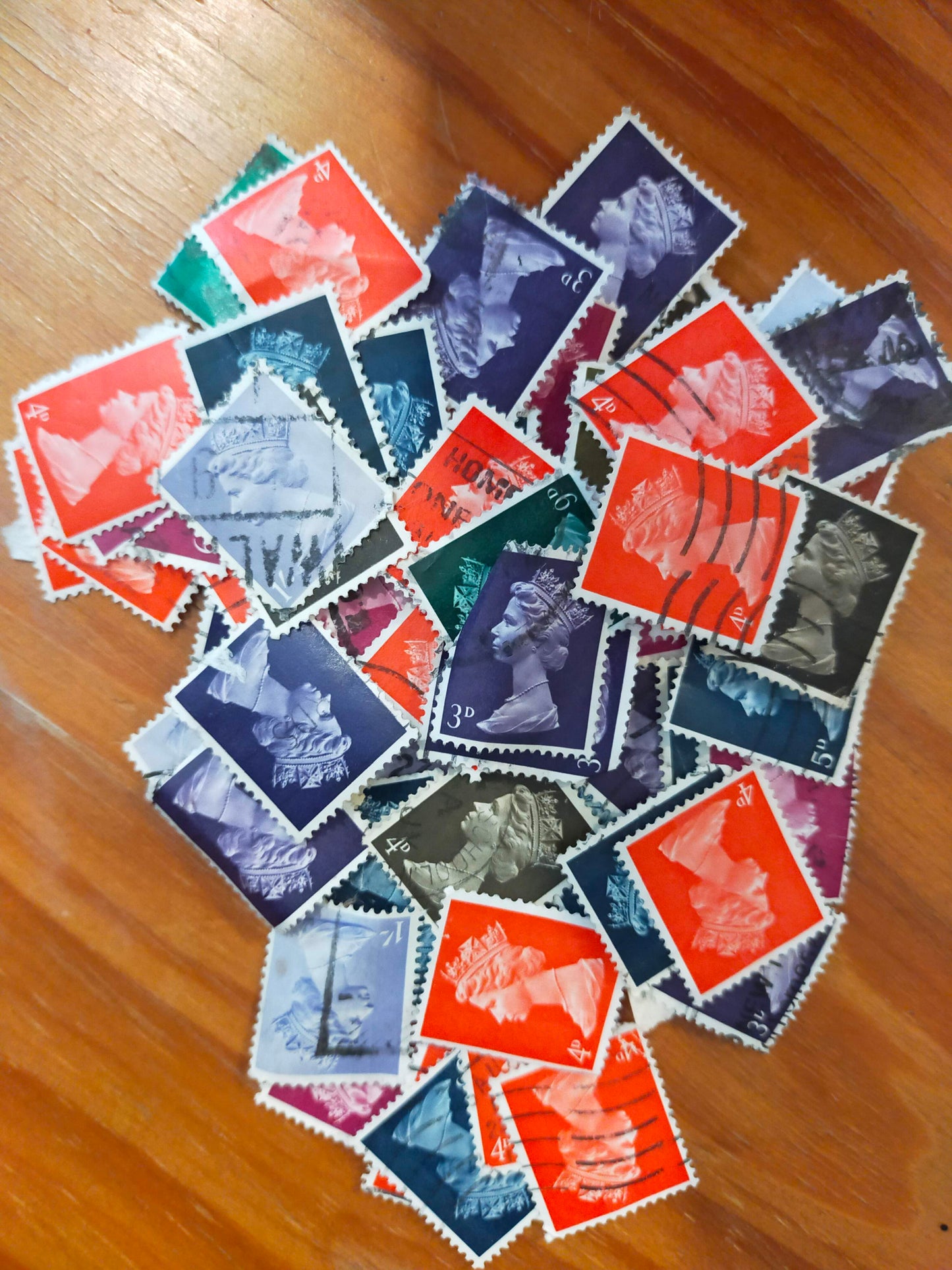 X25 1960s pre decimal UK definitive stamps