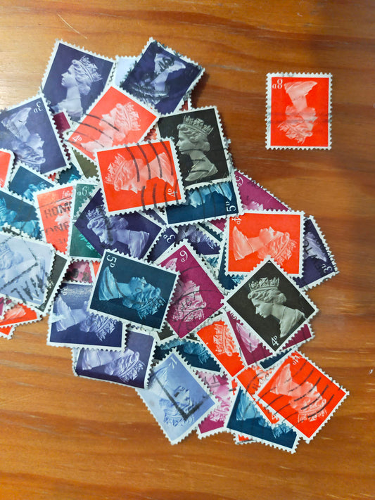 X25 1960s pre decimal UK definitive stamps