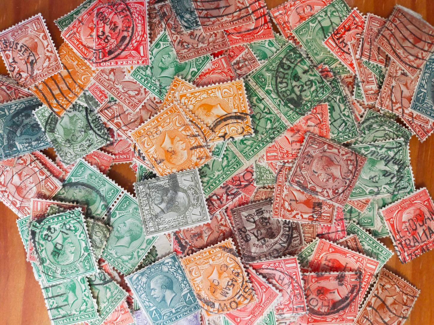 50x George V Postage Stamps Bundle