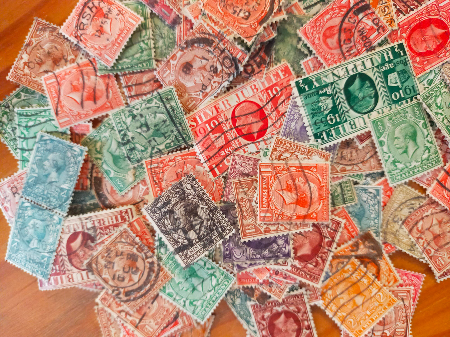 50x George V Postage Stamps Bundle