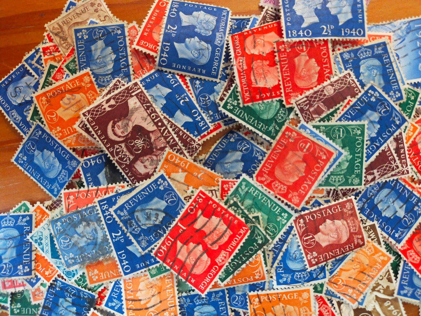 50x George VI Wartime UK Stamps Bundle
