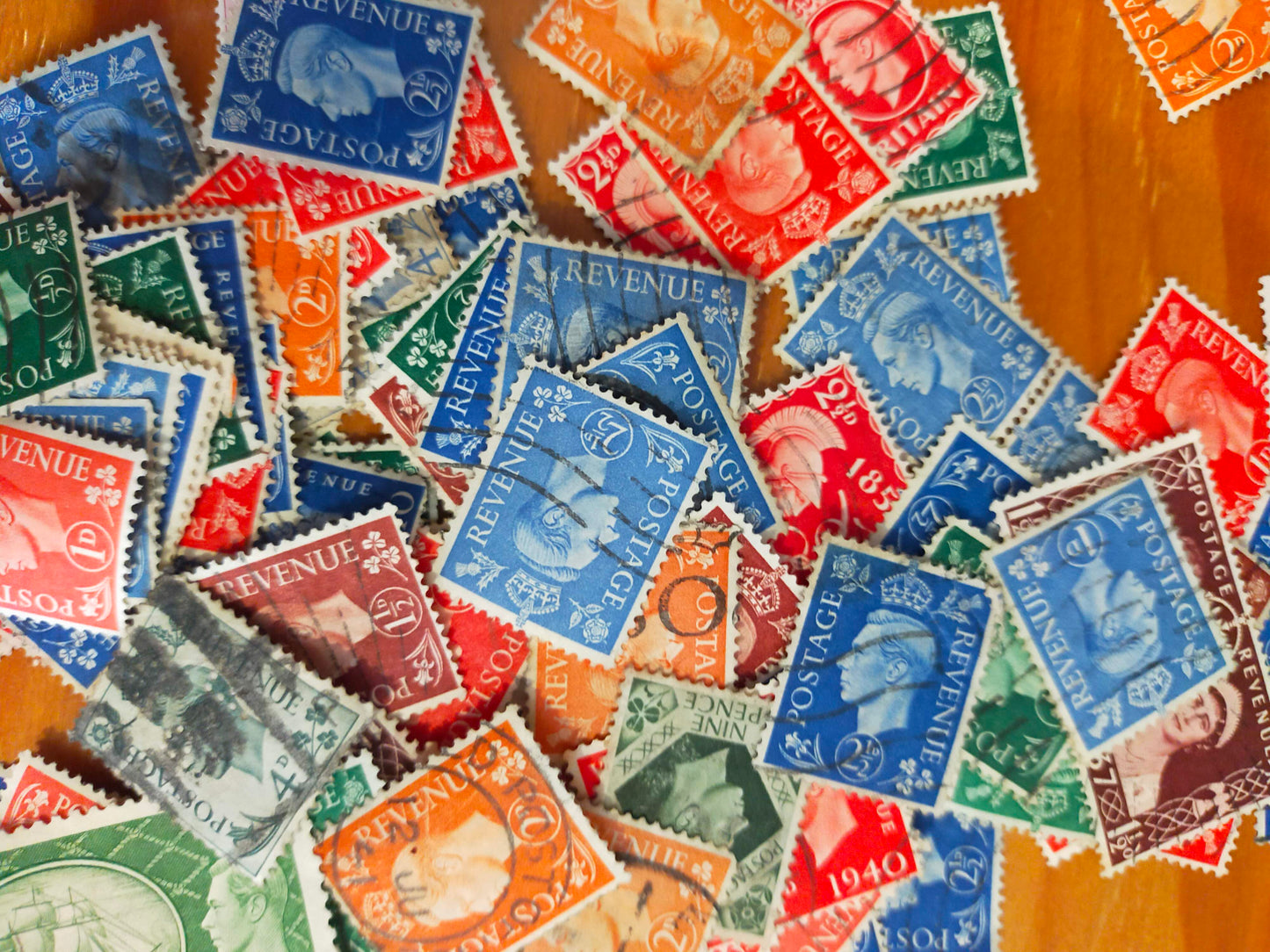 50x George VI Wartime UK Stamps Bundle