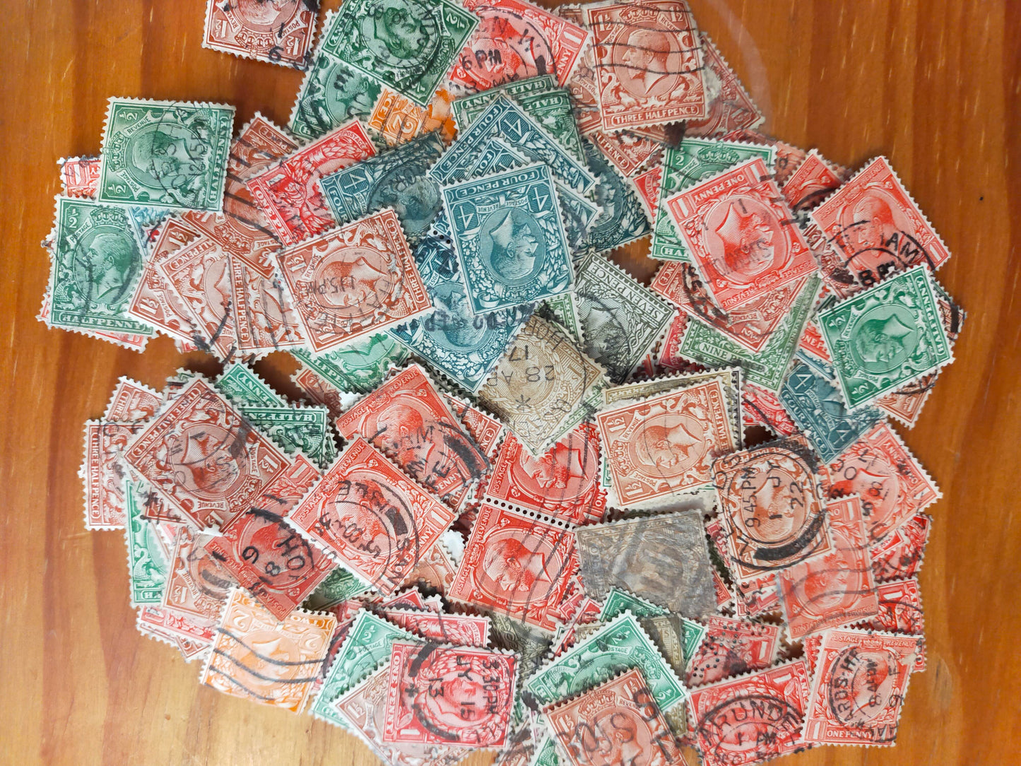 50x George V Postage Stamps Bundle