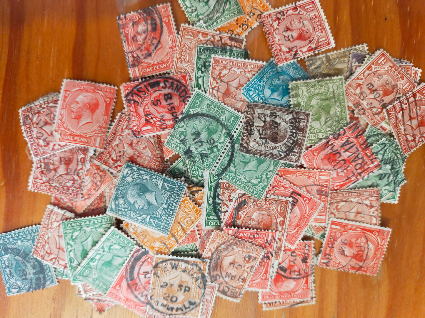 50x George V Postage Stamps Bundle