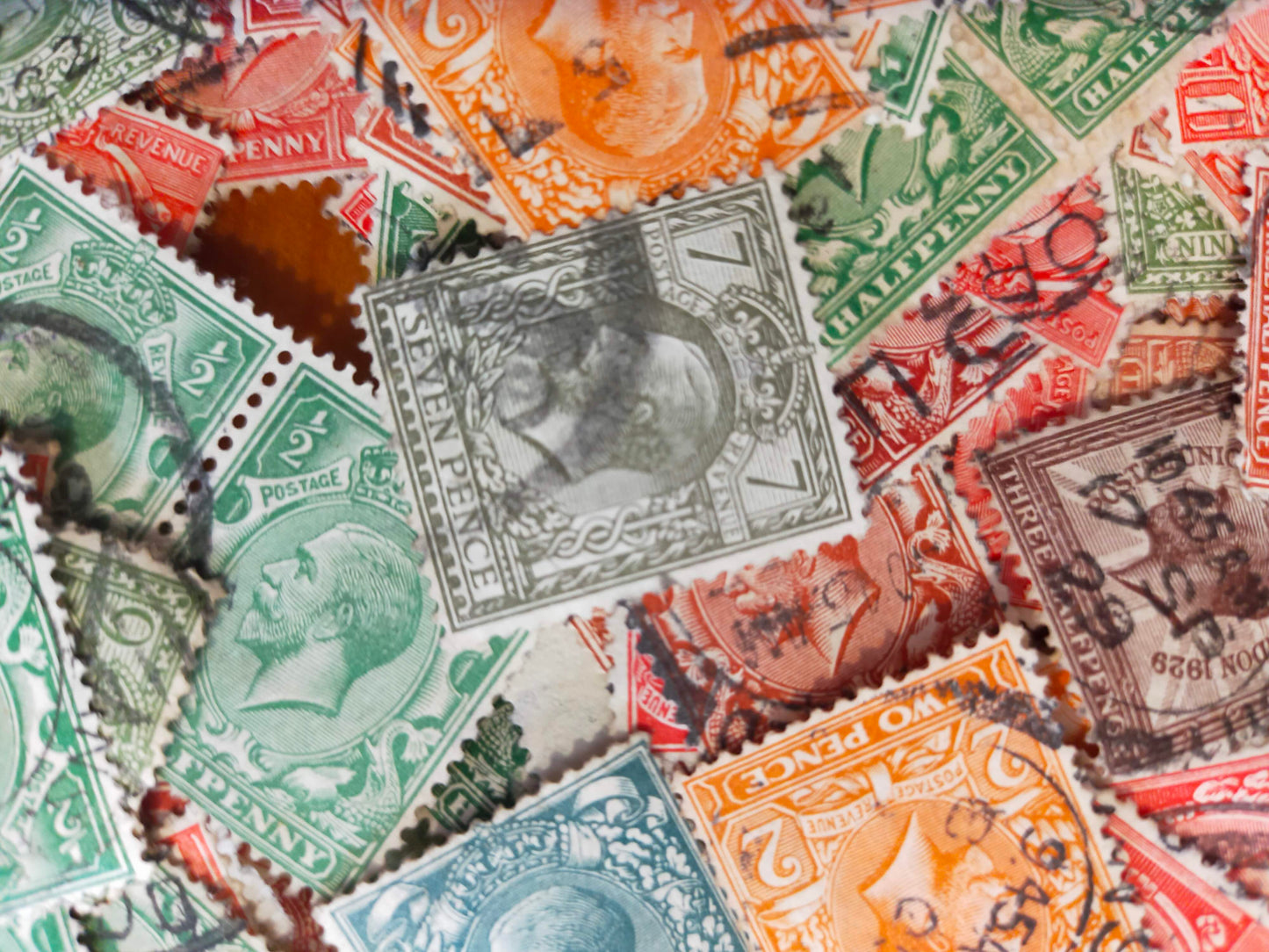 50x George V Postage Stamps Bundle