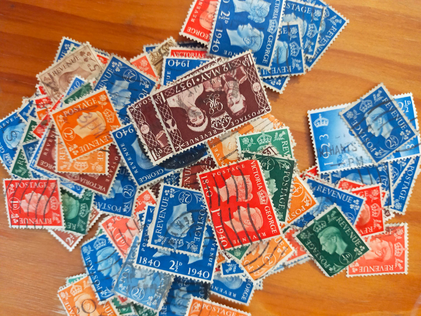 50x George VI Wartime UK Stamps Bundle
