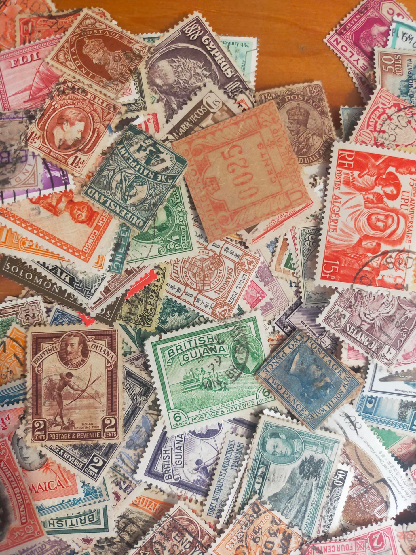 100x Colonial Stamps Worldwide Bundle