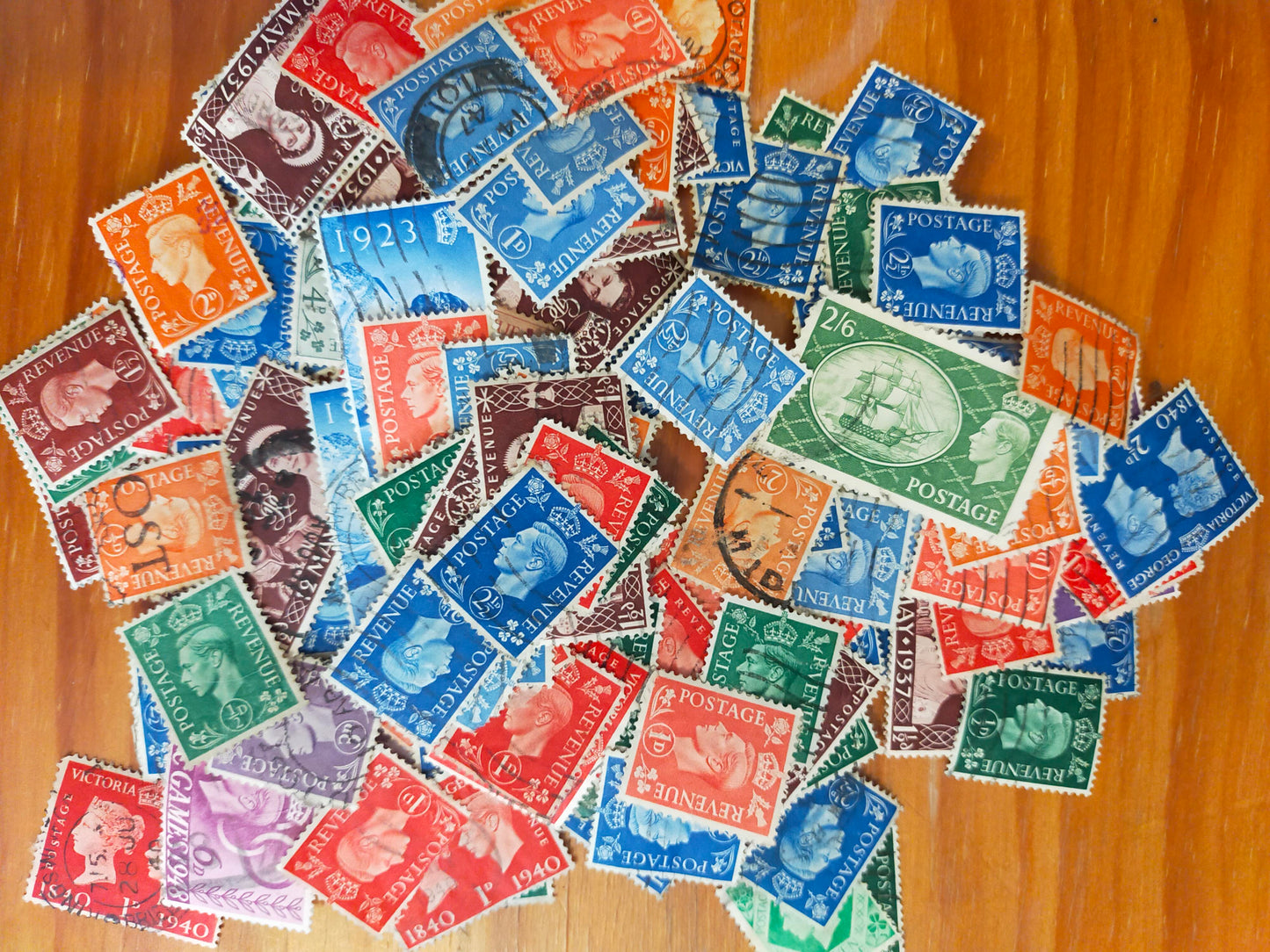 50x George VI Wartime UK Stamps Bundle