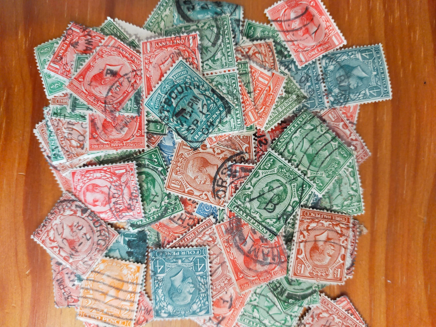 50x George V Postage Stamps Bundle